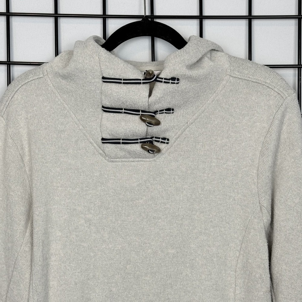 Southern Tide Toggle Hoodie Pullover Womens Large Gray Casual Preppy Coastal - Picture 2 of 9